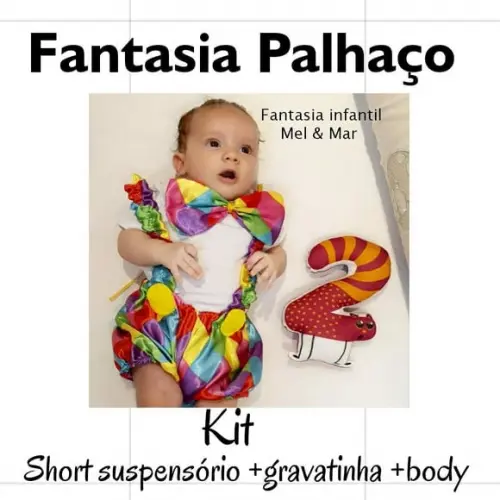 Fantasia palhaço com Body