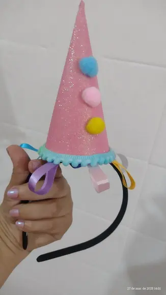 Fantasia Palhaçinha Circo Infantil com Tiara