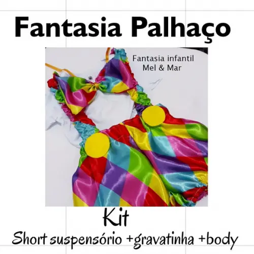 Fantasia palhaço com Body