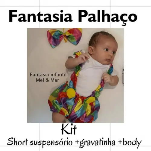 Fantasia palhaço com Body