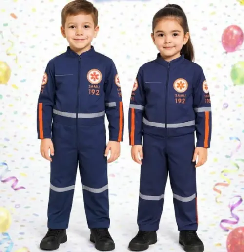 Fantasia Profissão Samu Emfermeiro Infantil Unisex