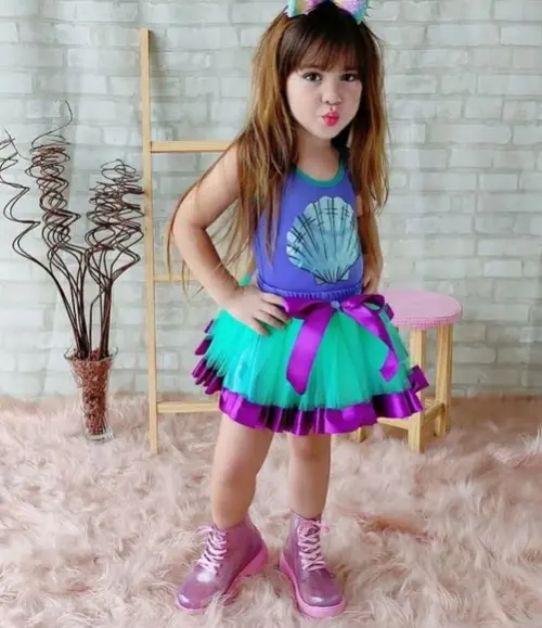 Fantasia Sereia Ariel Infantil