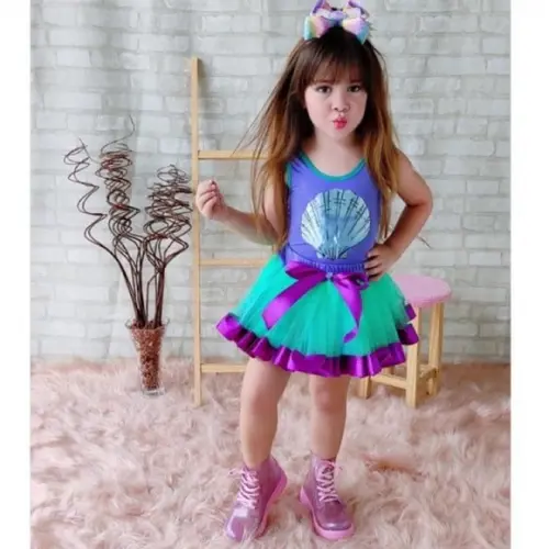 Fantasia Sereia Ariel Infantil