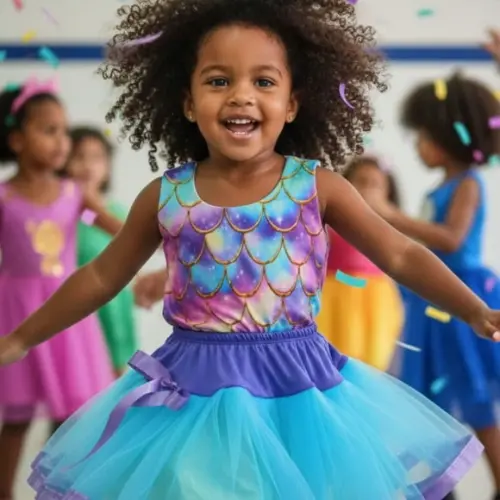 Fantasia Sereia Escama Ariel Infantil