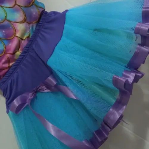 Fantasia Sereia Escama Ariel Infantil