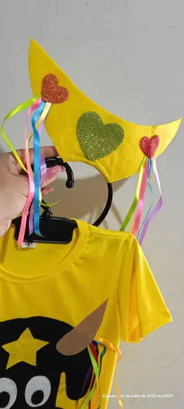 Kit Camisa bumba meu boi folclore + tiara tematica