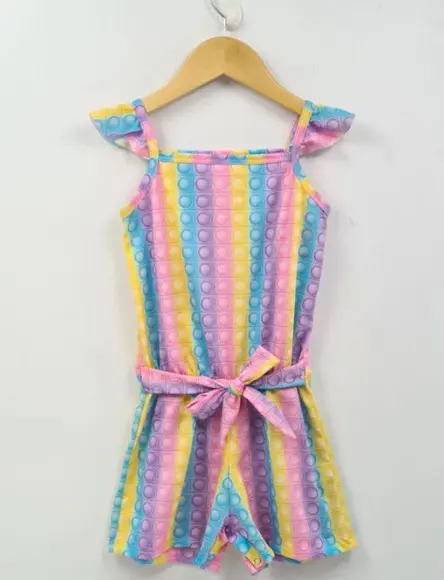 Macacão Curto Feminino Infantil