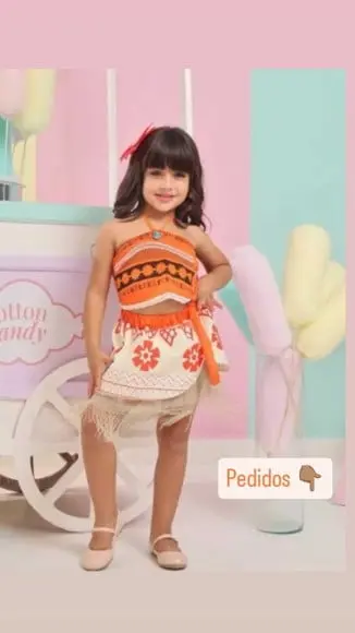 Moana Fantasia Infantil