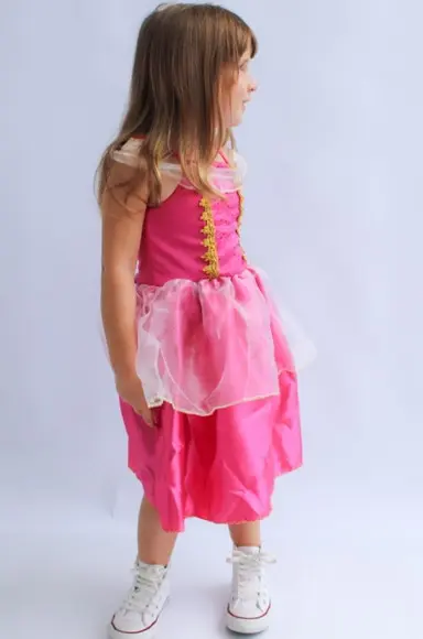 Princesa Aurora Vestido Rosa Bela Adormecida