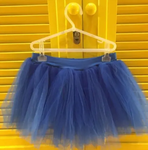Saia de Tutu Filó Infantil Cor Amarela Disponivel