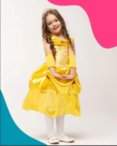 Vestido Bela Fantasia da Bela e Fera