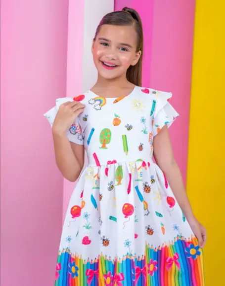 Vestido Formatura Abc Infantil