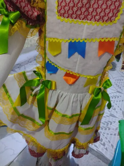 Vestido Infantil Caipira São João Junino