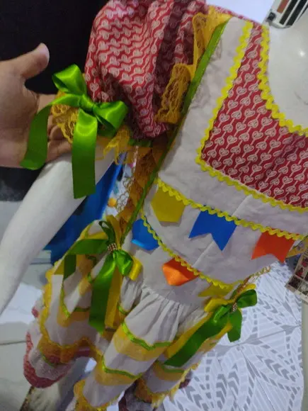 Vestido Infantil Caipira São João Junino