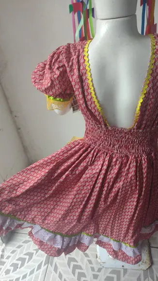 Vestido Infantil Caipira São João Junino
