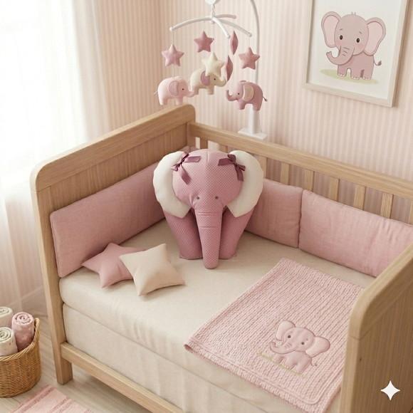 Almofada Elefante Decoração Quarto Bebê