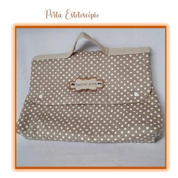 Bolsa Porta Jaleco/estetoscópio em Tecido Tricoline