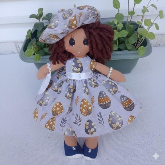 Boneca de Pano Artesanal - Presente Personalizado 35 cm