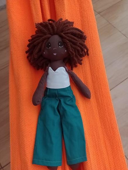 Boneca de Pano Artesanal - Presente Personalizado 35 cm