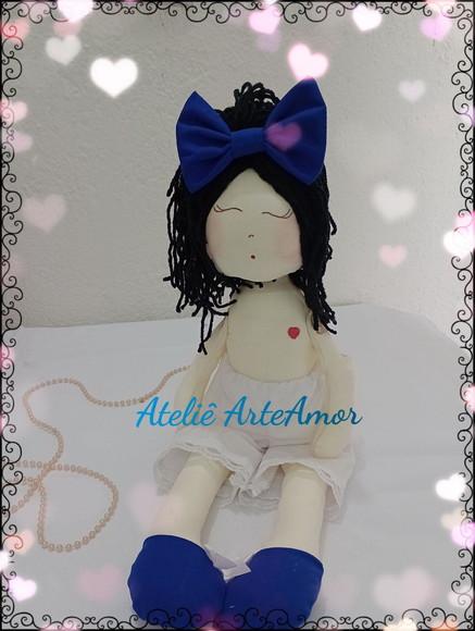 Boneca de Pano Mel Obs. Personalizamos com o Nome da Criança