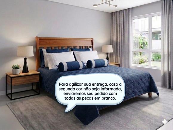 Kit 4 Fronhas e 2 Capas para Rolinho - Personalizado 2 Cores