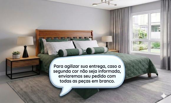 Kit 4 Fronhas e 2 Capas para Rolinho - Personalizado 2 Cores