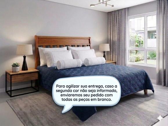 Kit 4 Fronhas e 2 Capas para Rolinho - Personalizado 2 Cores