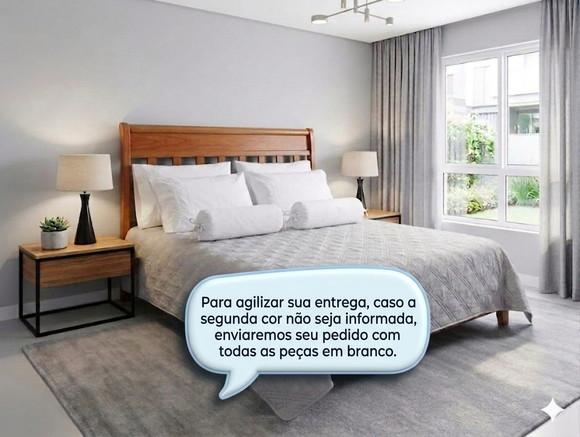 Kit 4 Fronhas e 2 Capas para Rolinho - Personalizado 2 Cores