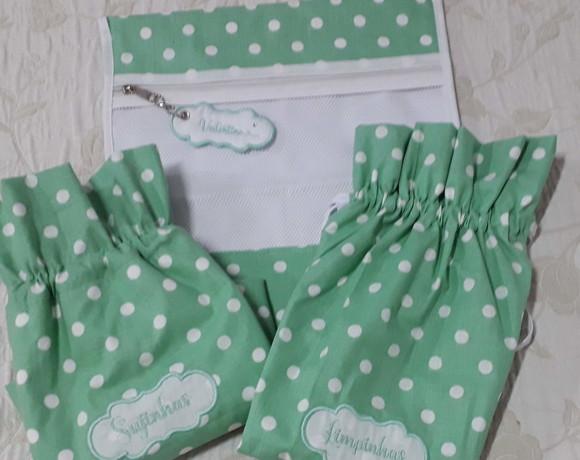Kit Escolar Sachets - Saquinhos Limpas/sujas