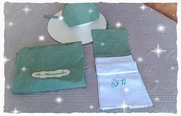 Kit Master Chef Masculino Personalizado 3 Peças