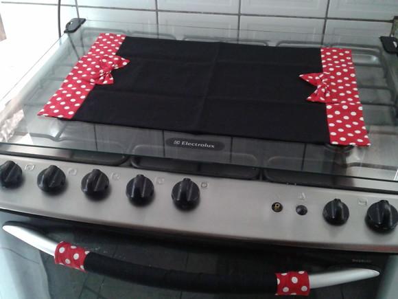 Kit Panô para Fogão + Protetor Puxador de Forno