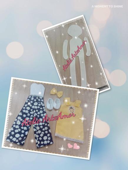 Kit para Montar Boneca de Pano - com Roupas Prontas