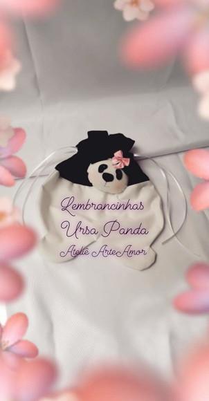 Lembrancinha Panda Saquinho