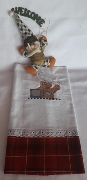 Pano de Prato Ginger Natal Decoração