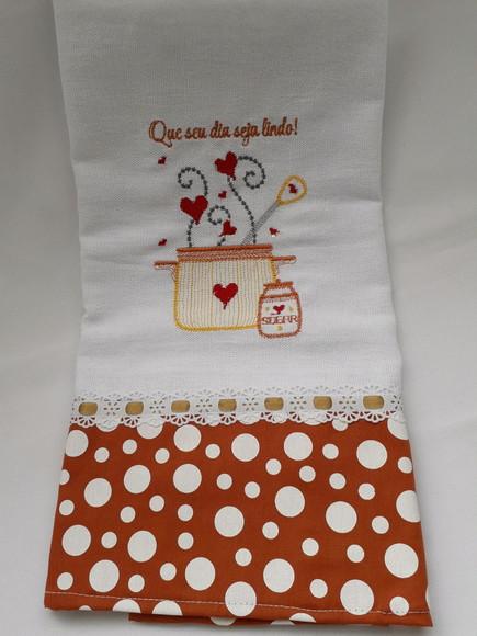 Pano Decorativo Para A Cozinha - Que Seu Dia Seja Lindo.