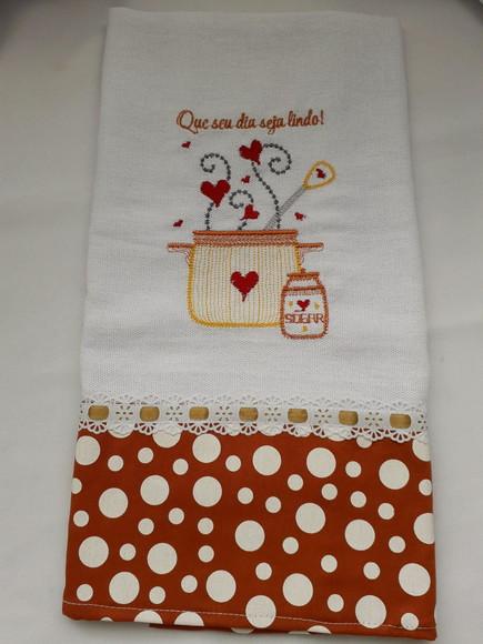 Pano Decorativo Para A Cozinha - Que Seu Dia Seja Lindo.