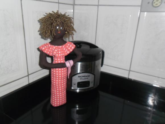 Peso de Porta Boneca Africana