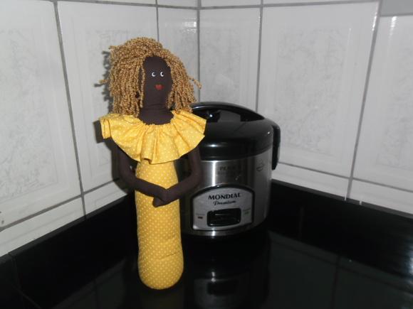 Peso de Porta Boneca Africana
