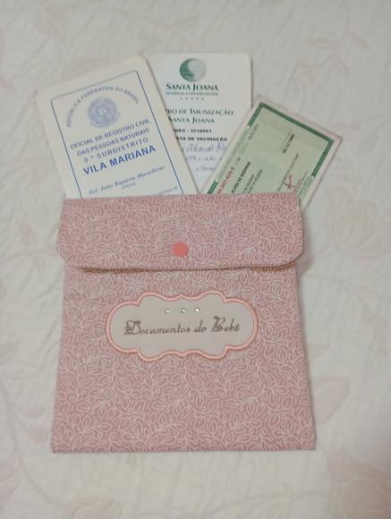 Porta Documentos do Bebê