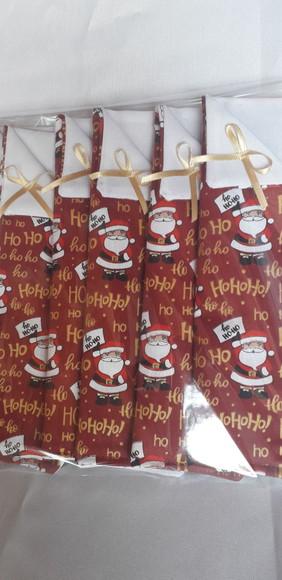 Porta Talher de Tecido para Decorar Mesa de Natal