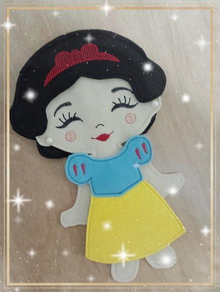 Princesa/boneca em Feltro Careca para Brincar/decorar