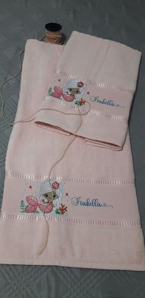 Toalha Infantil Personalizada - Sereia