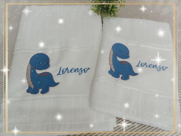 Toalha Infantil Personalizada Dinossauro