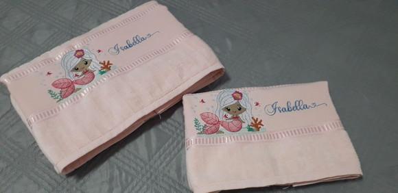 Toalha Infantil Personalizada - Sereia