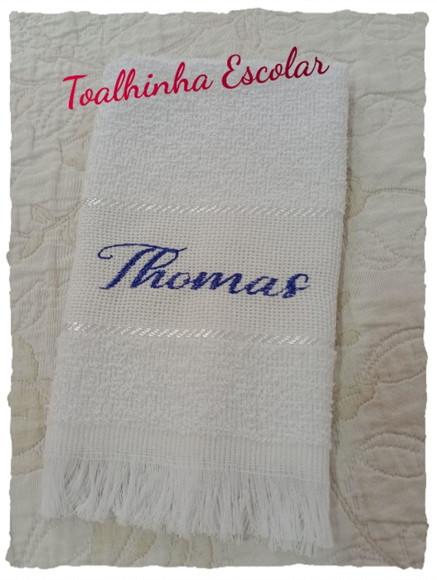 Toalhinha Escolar Bordada - Personalizada