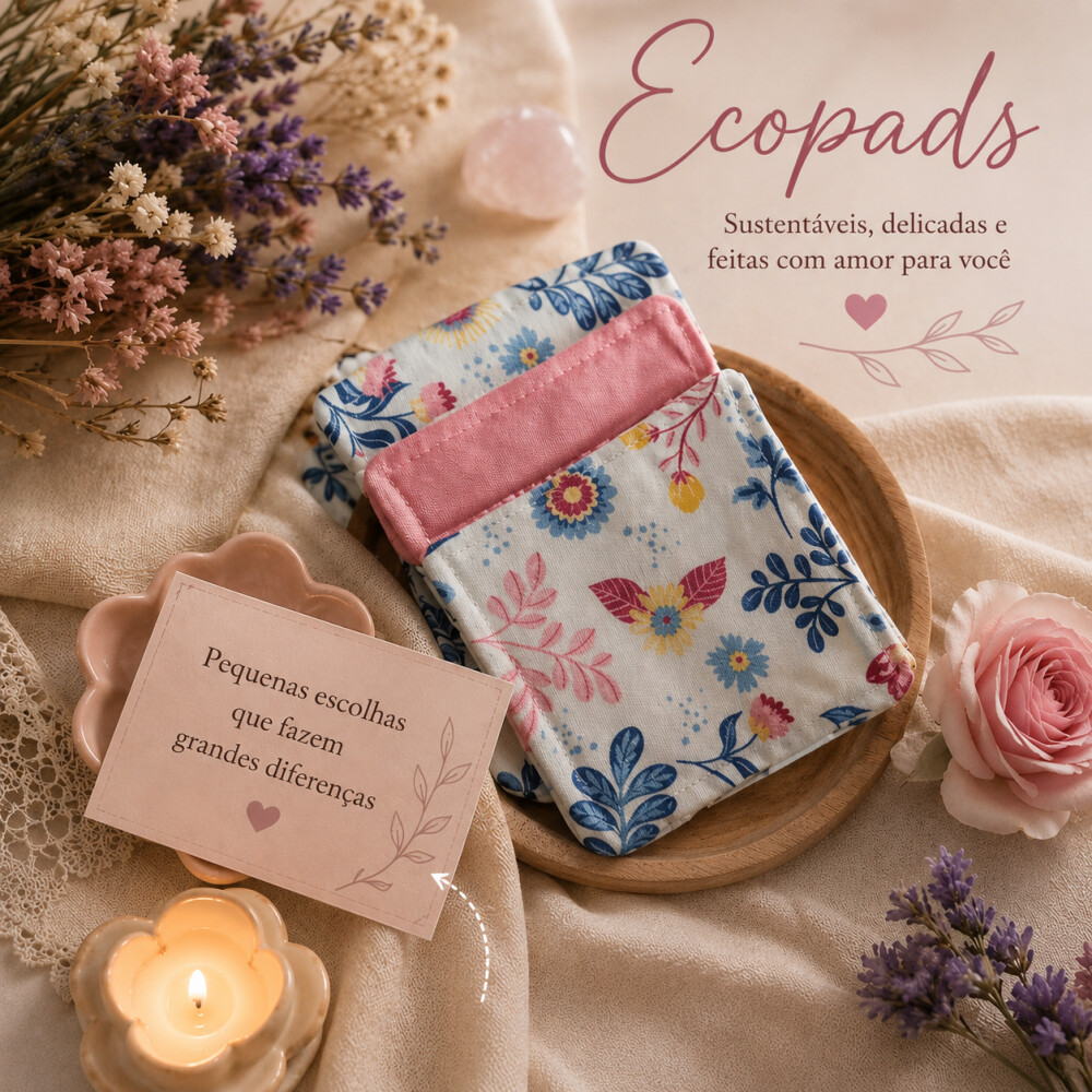 Ecopads Reutilizáveis - Limpeza Facial