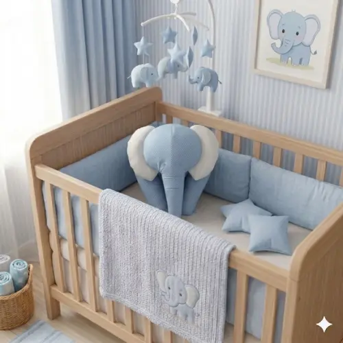 Almofada Elefante Decoração Quarto Bebê