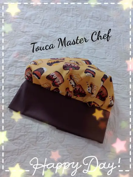 Avental e Touca para Culinária Mini e Master Chef