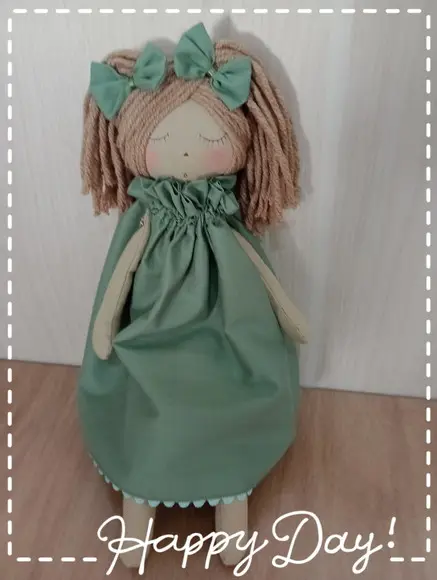 Boneca de Pano Dia das Crianças Brincar, Decorar, Presentear