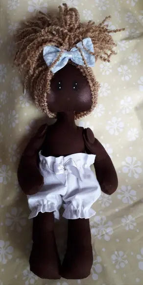 Boneca de Pano Negra Frete Grátis Por Estado (de Pano)